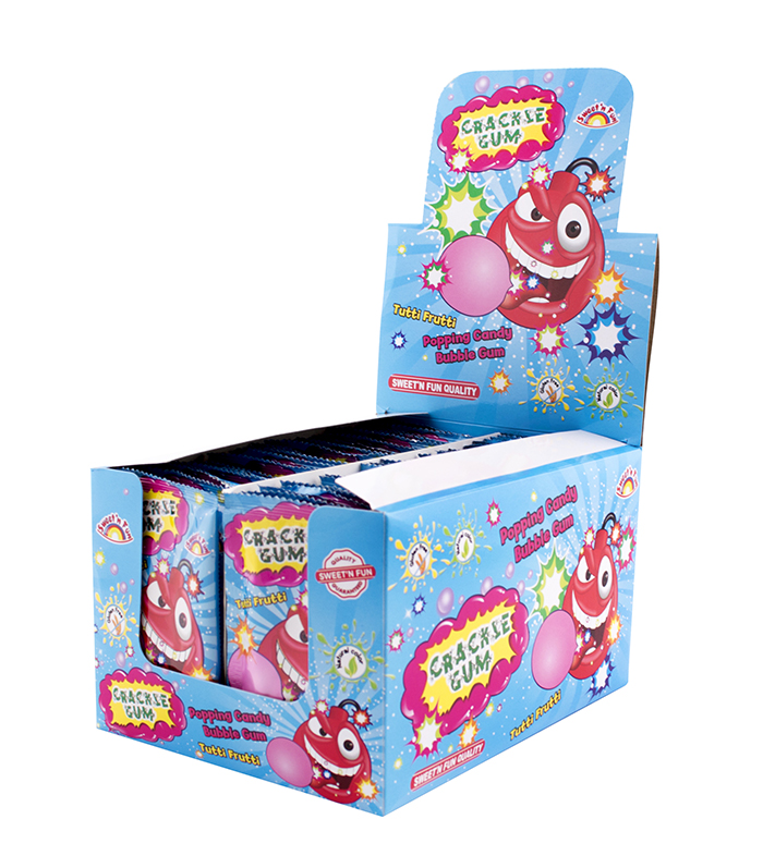Crackle Gum praskacie žuvačky - 50 ks