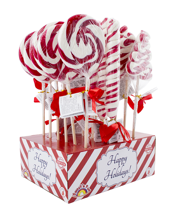 Happy Holidays lízanka - 18 ks