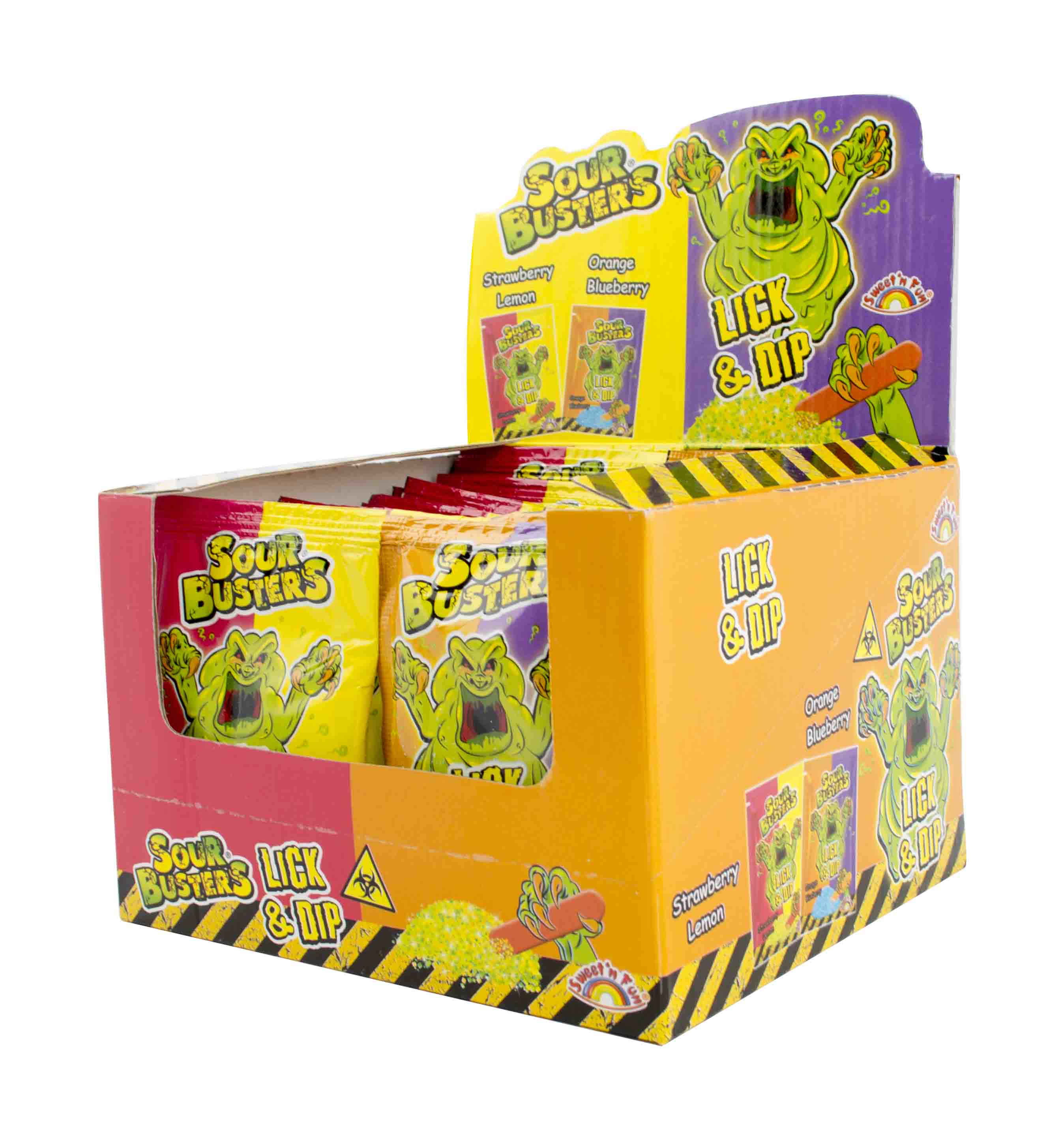 Sour Busters Lick&Dip cukrovinka - 36 ks