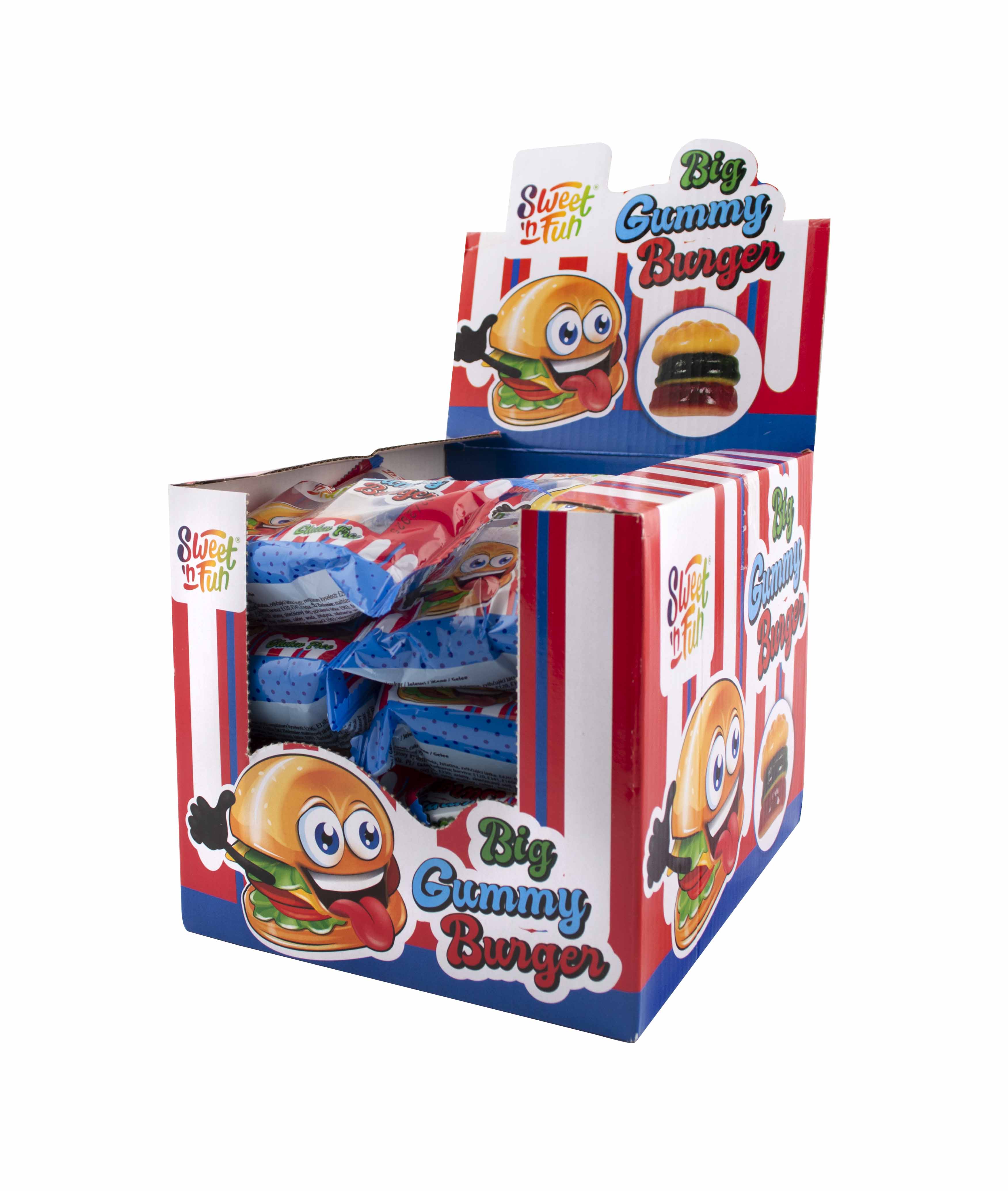 Jumbo candy Burger želé - 24 ks