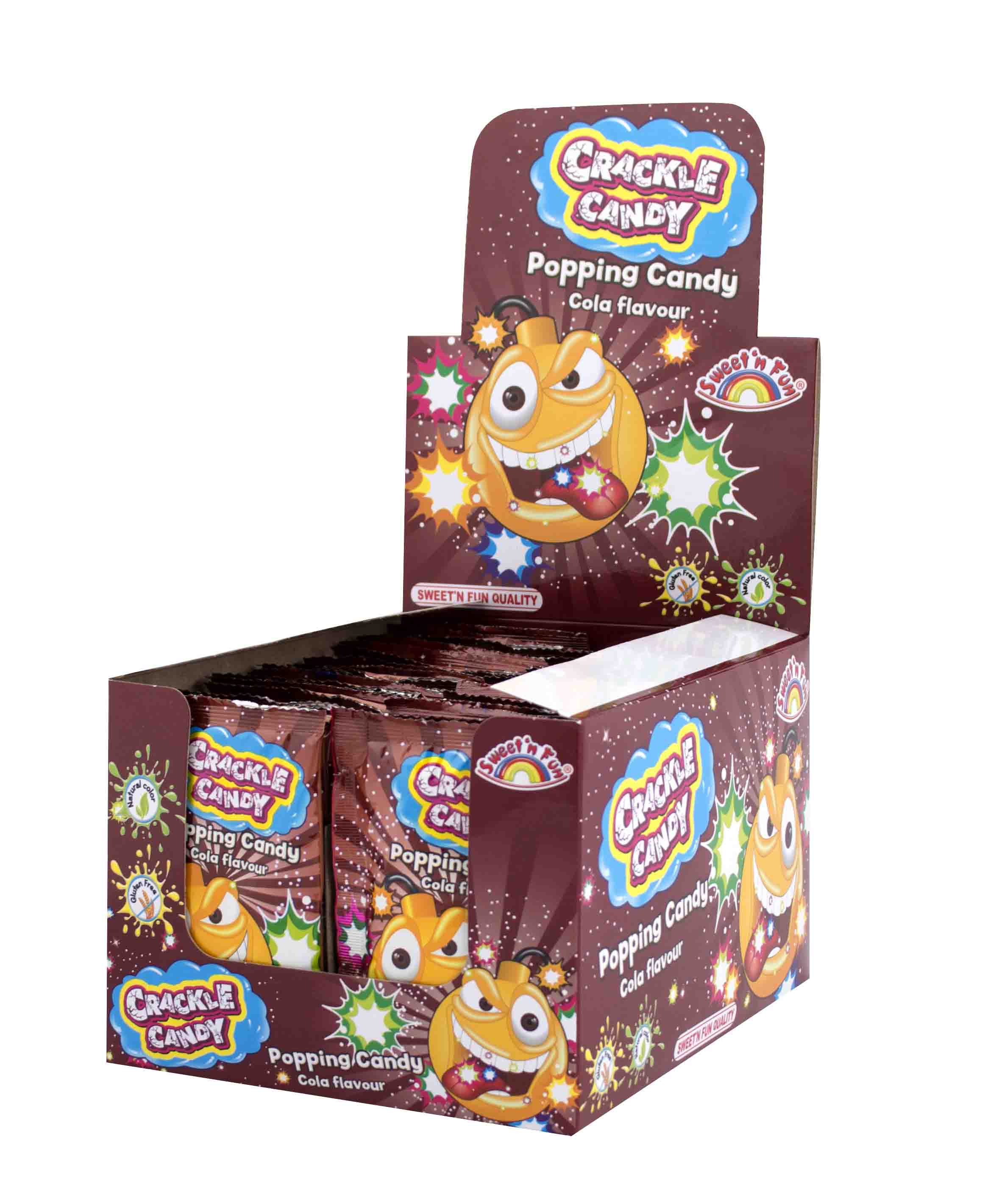 Crackle Candy Cola praskací prášok - 50 ks