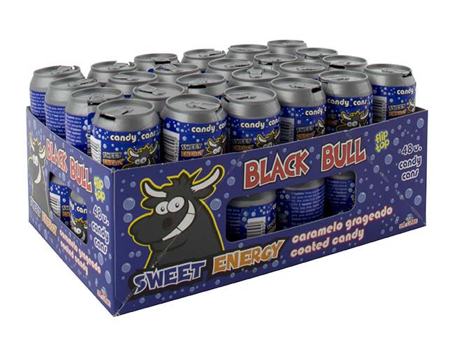 Black Bull plechovka s cukríkmi - 48 ks