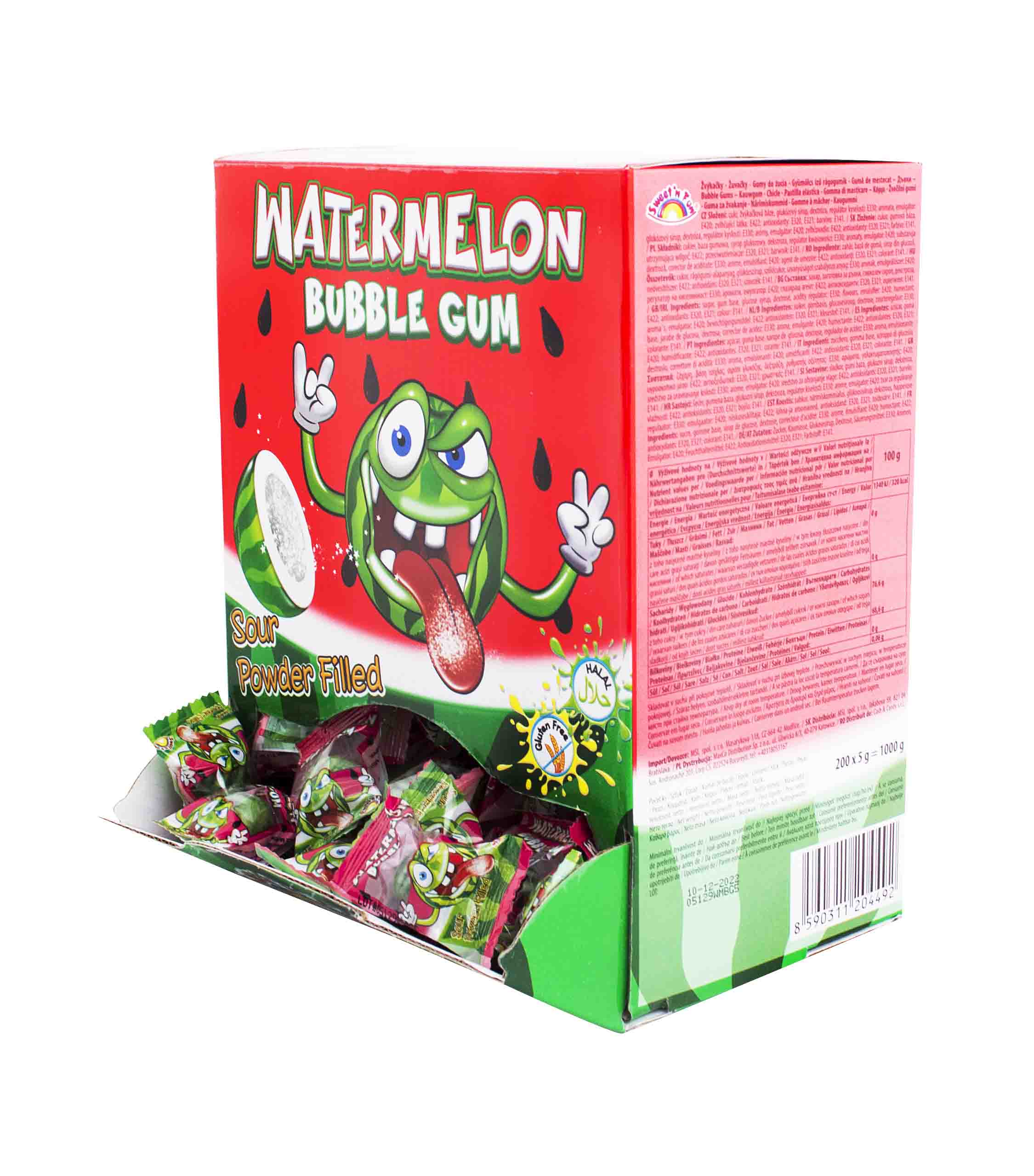 Watermelon žuvačka - 200 ks