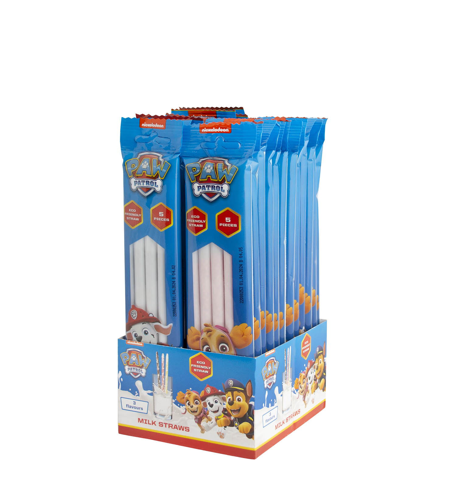 Paw Patrol Milk Straws (5ks) - 24 ks