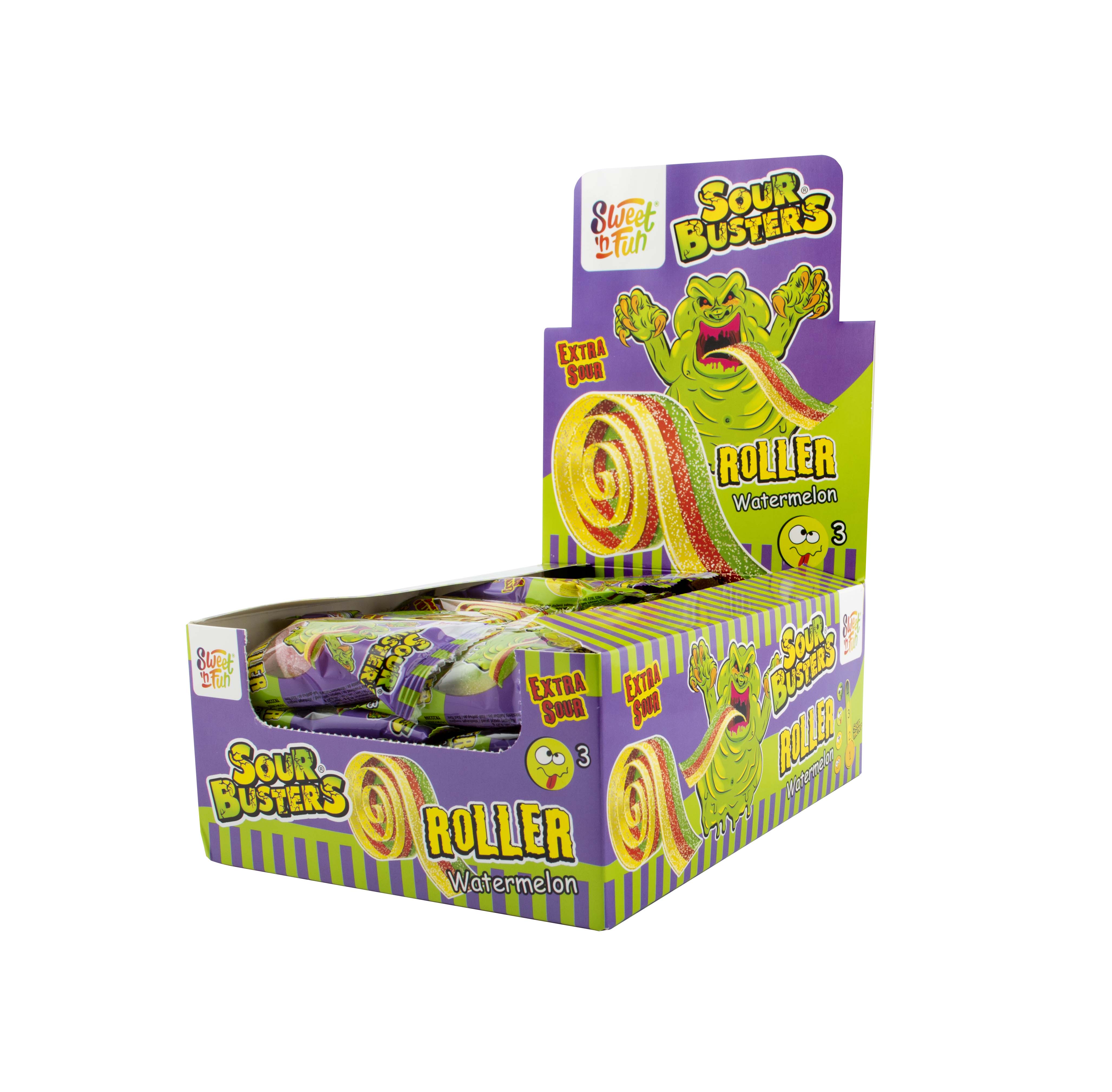Sour Busters melon želé pásik - 40 ks