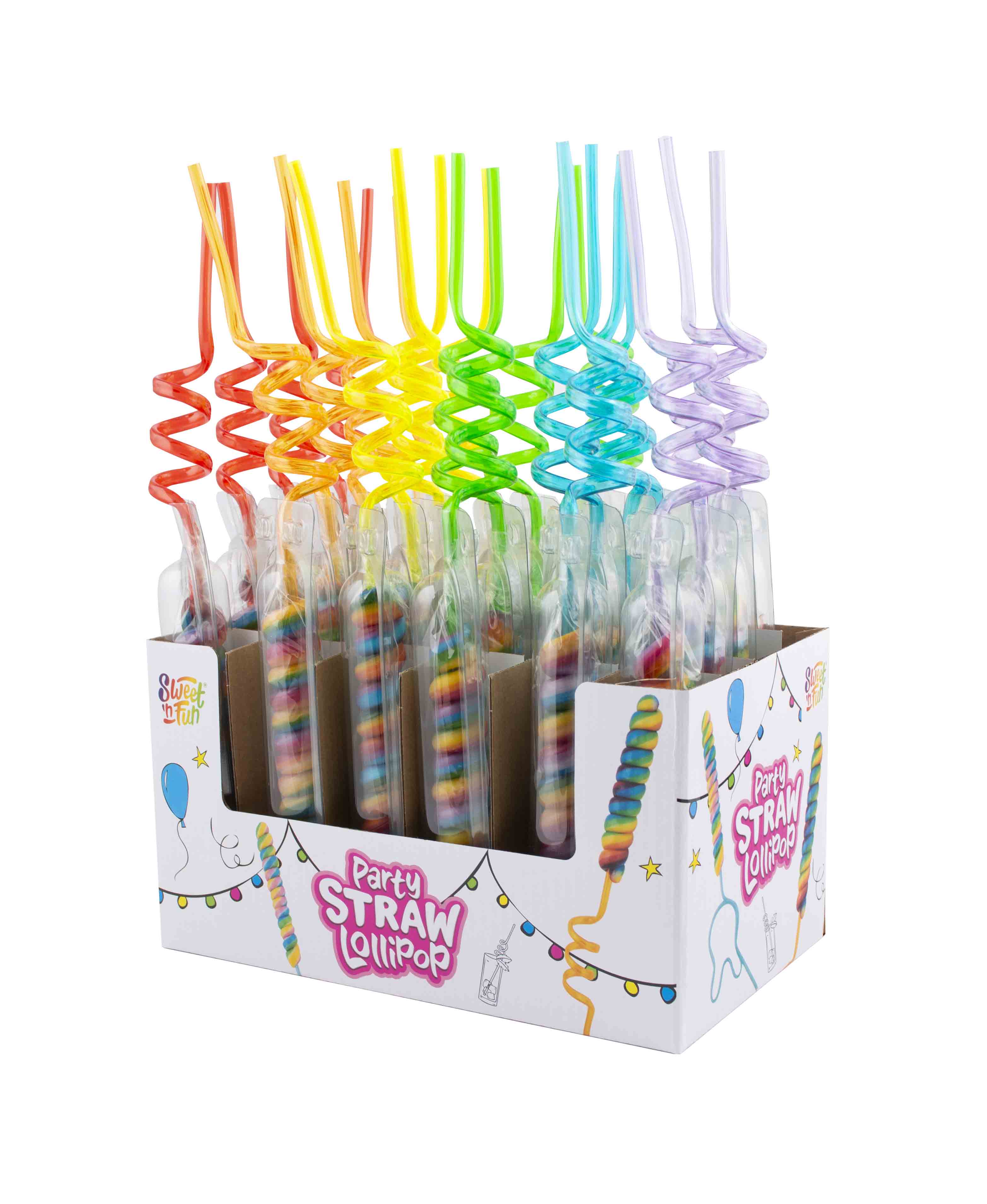 Party Straw lízanka - 24 ks