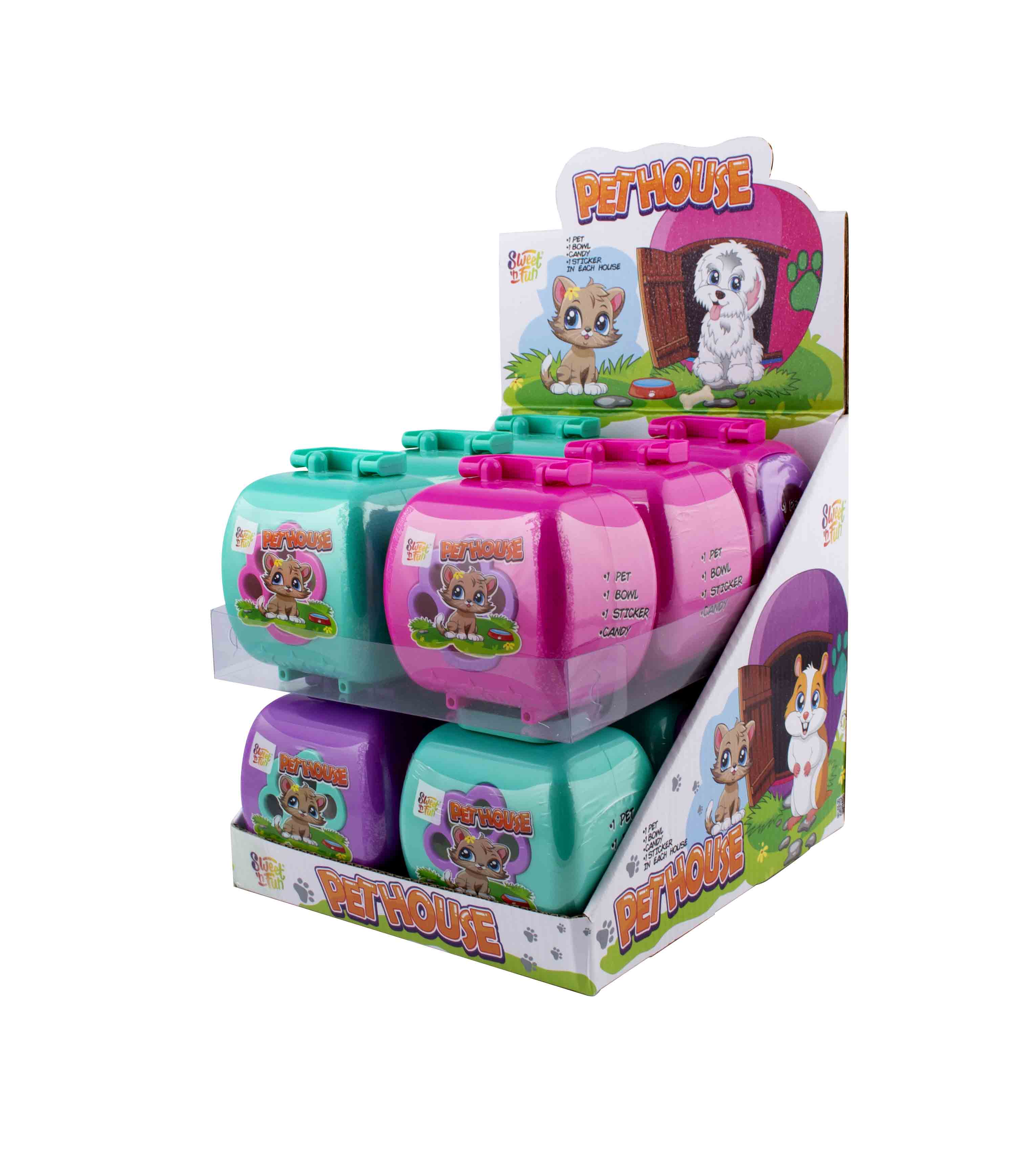 Pet House s cukríkmi  - 12 ks