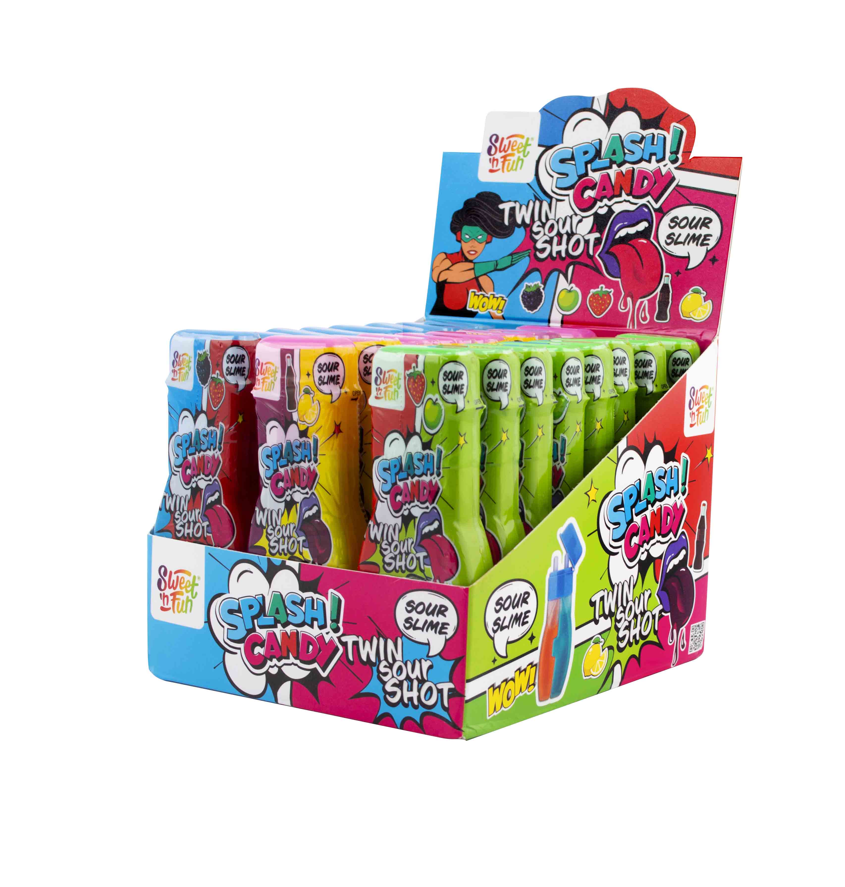 Splash Candy twin sour shot - 24 ks
