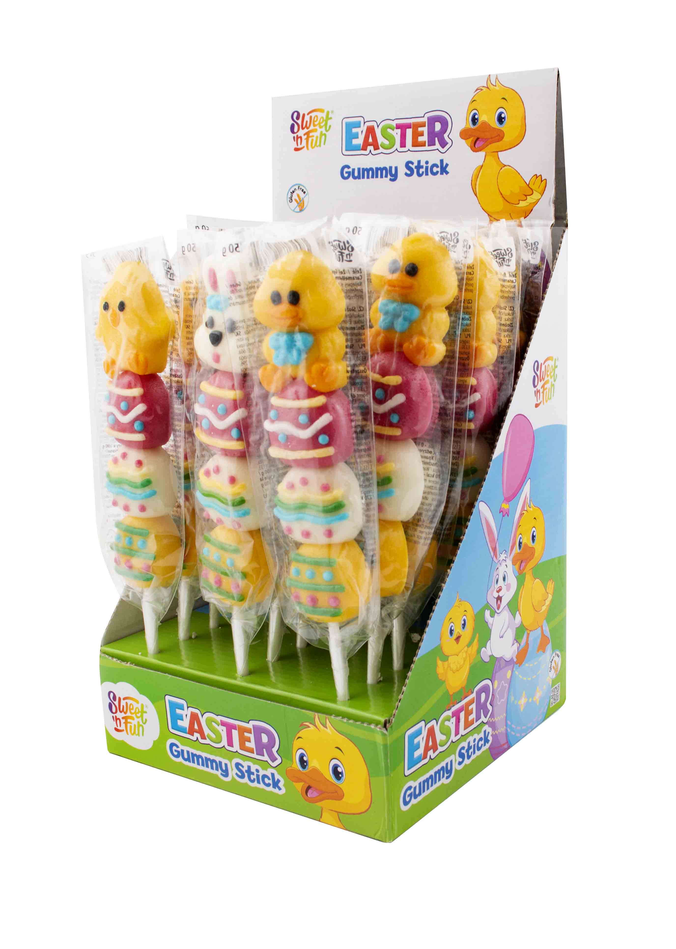 Easter Gummy Stick - 24 ks