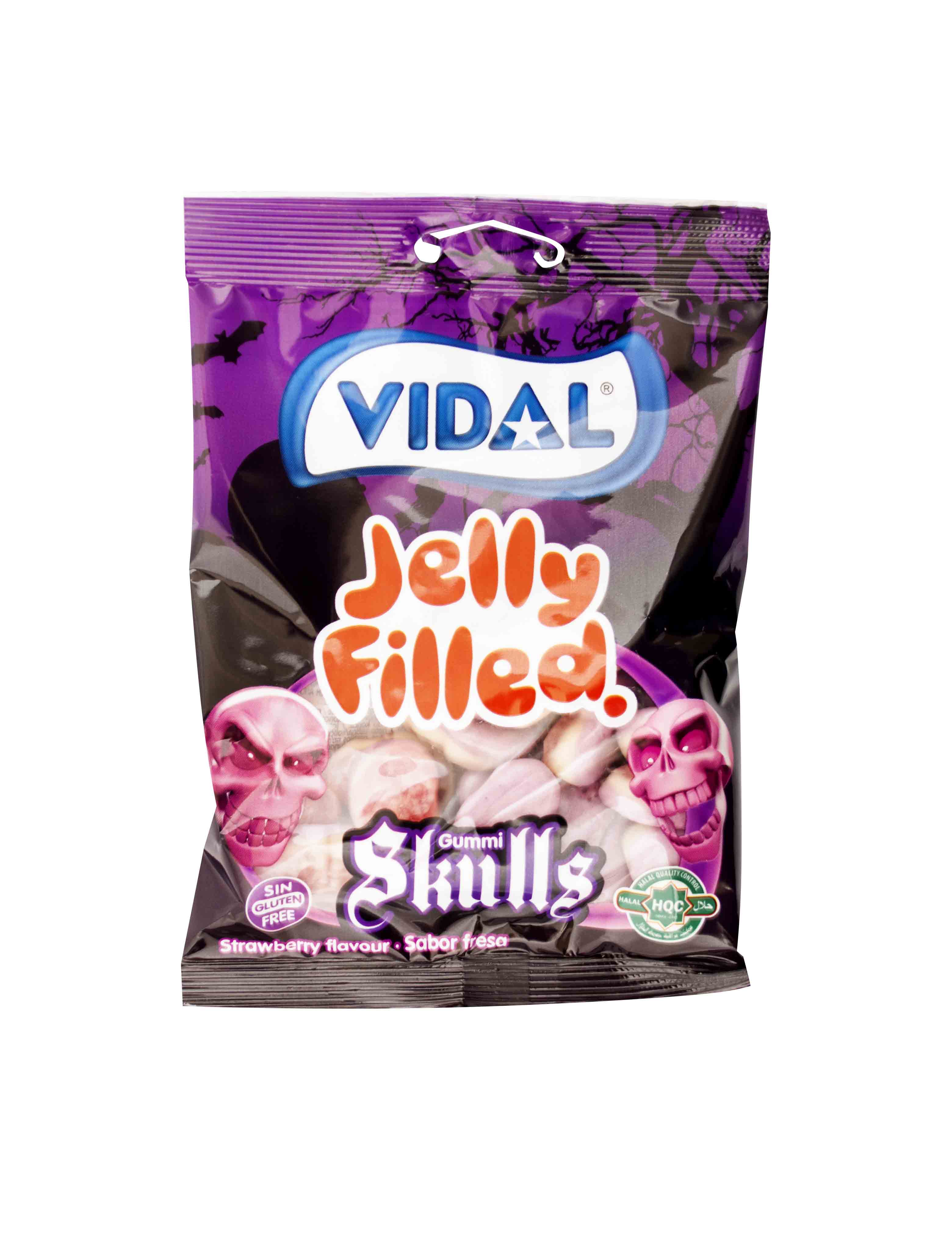 Skulls plnené želé - 14 ks