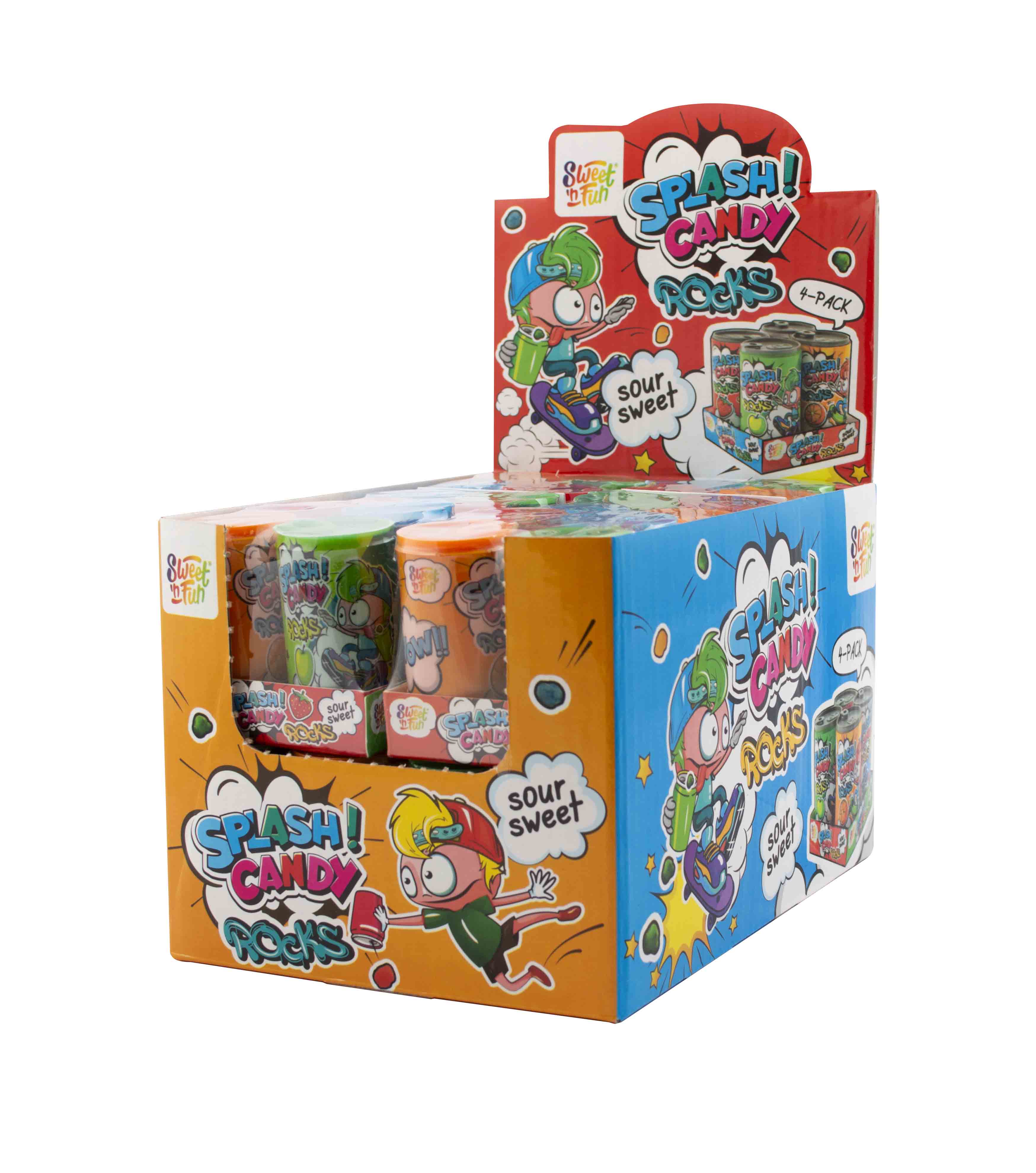 Splash Candy Rocks cukríky - 12 ks