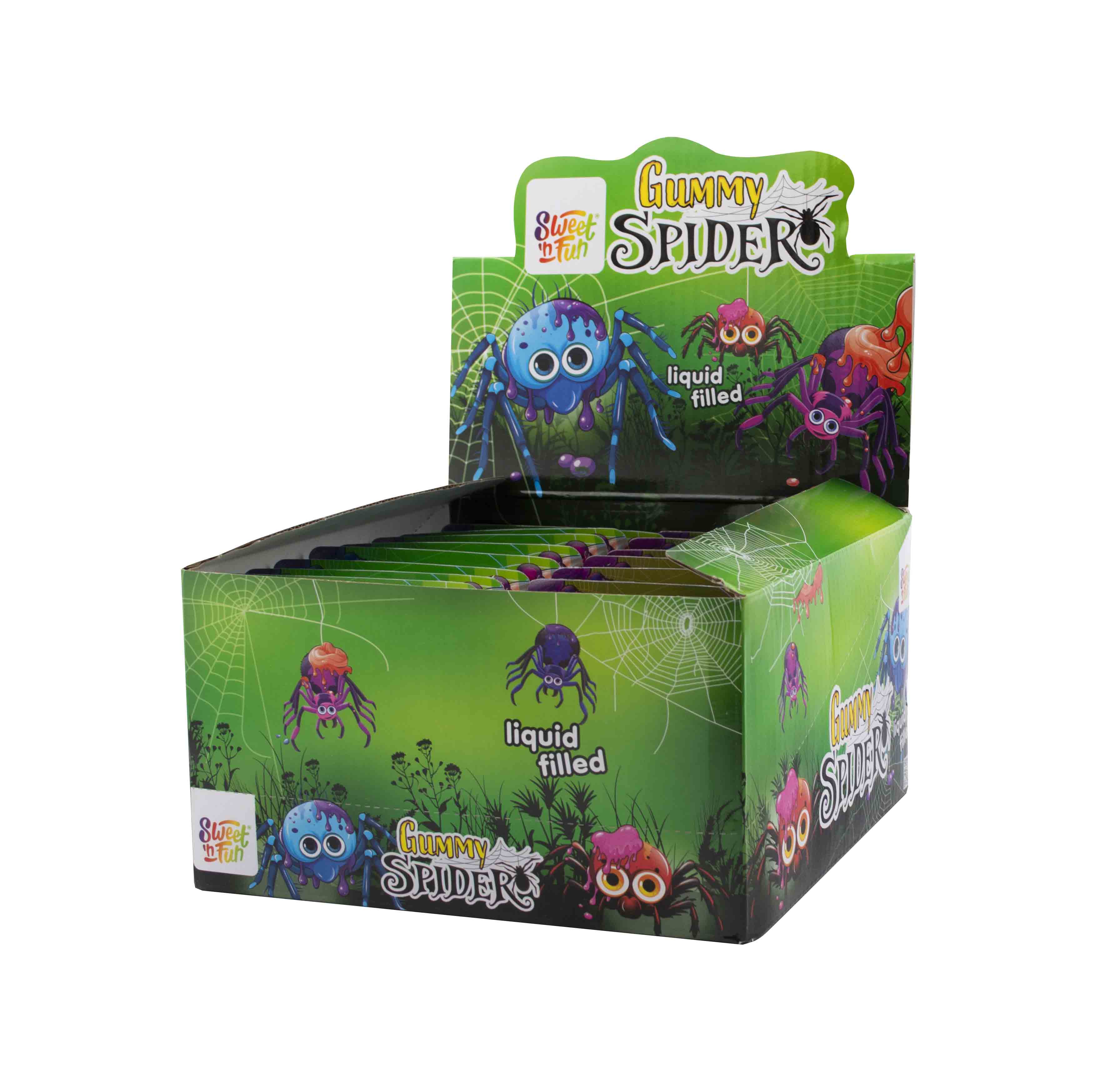 Gummy spider želé s plnkou - 16 ks