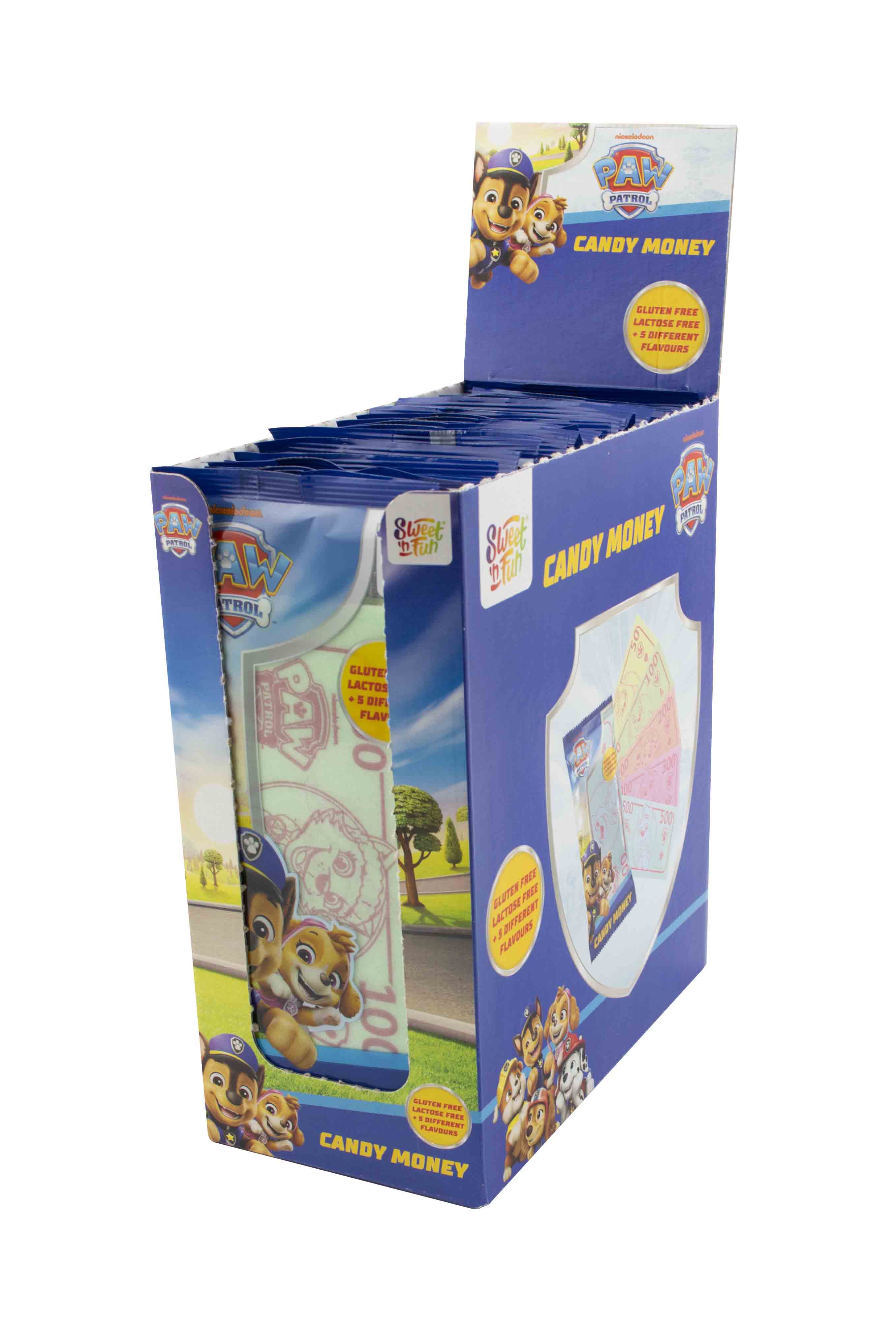 Paw Patrol Candy Money jedný papier - 30 ks