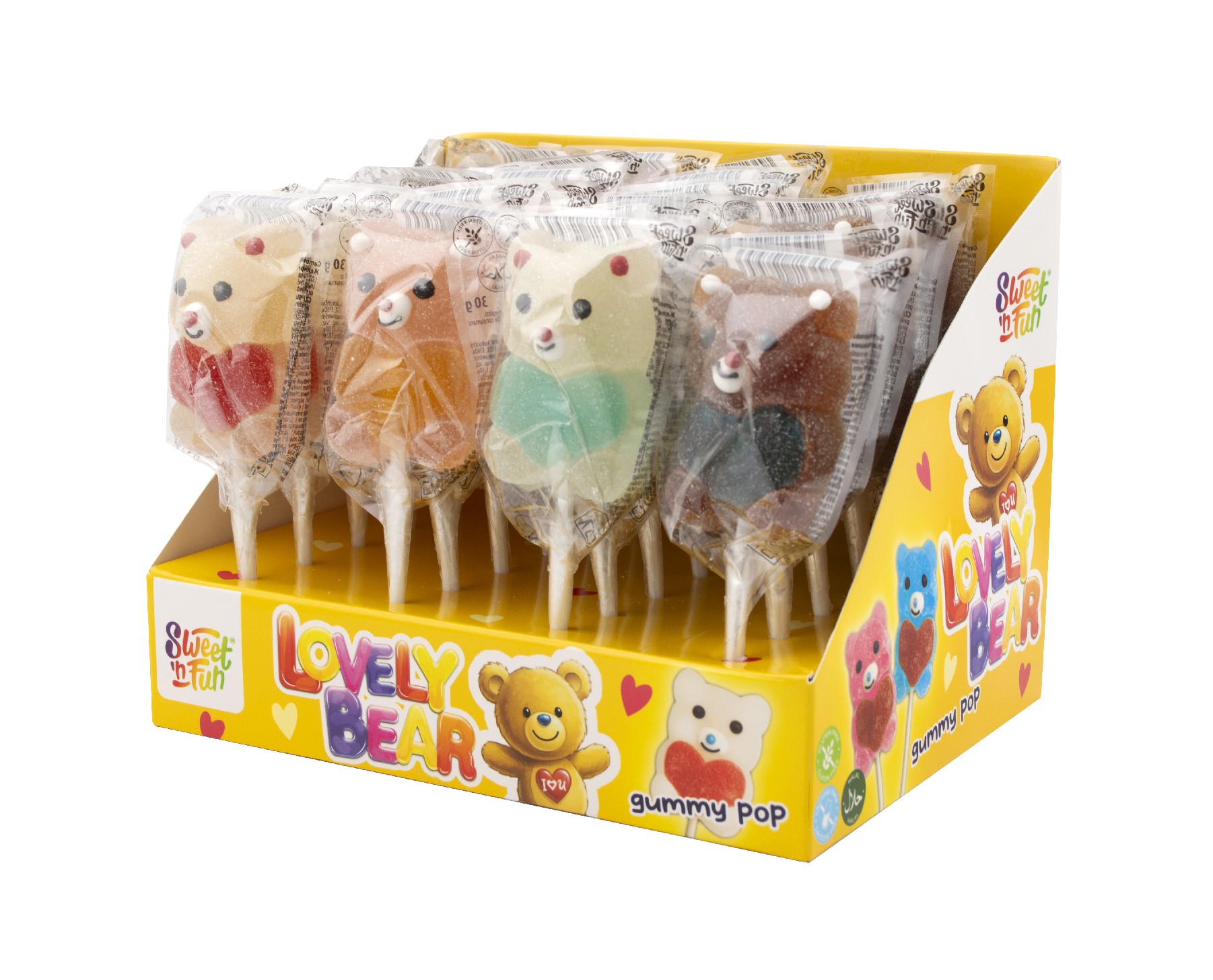 Lovely Bear lízanka - 24 ks