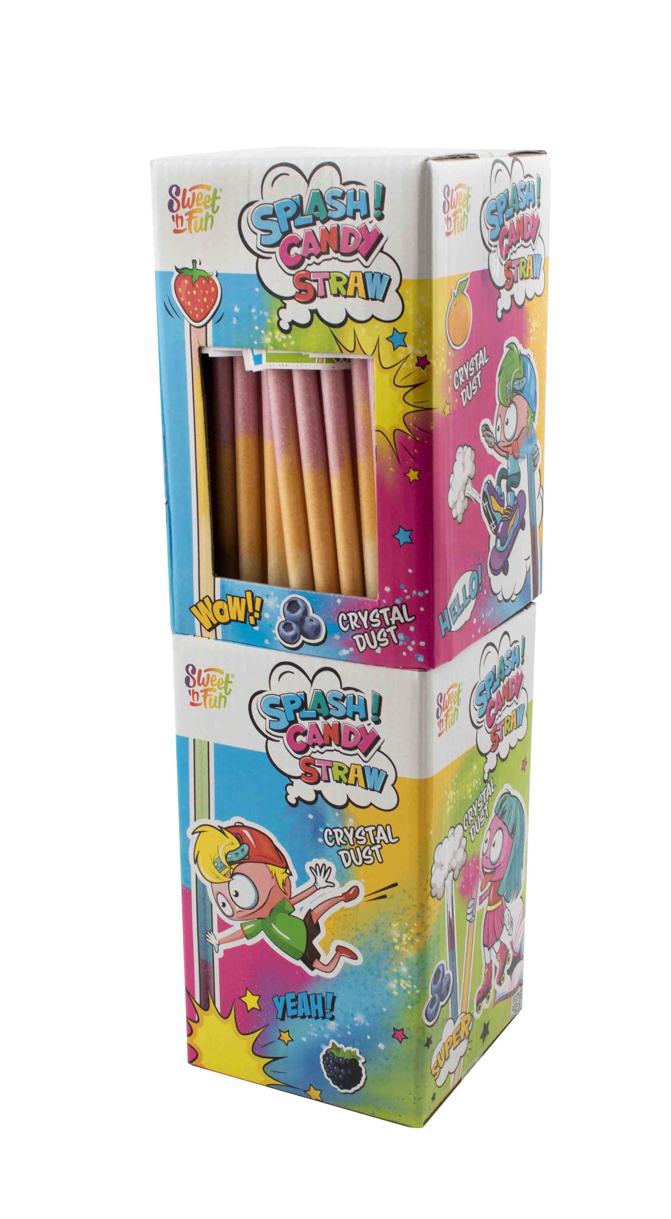 Splash Candy fruity straws - 100 ks