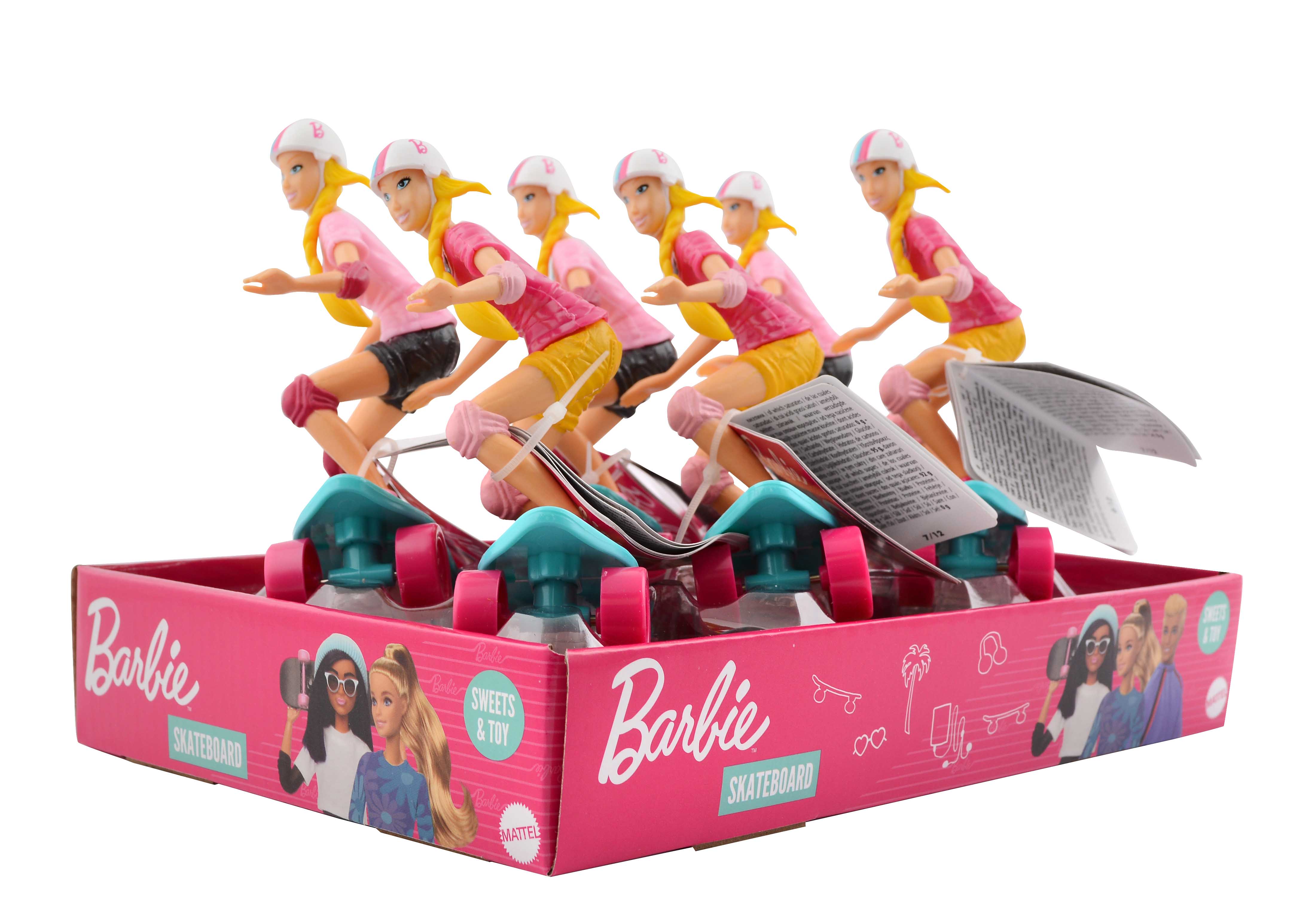 Barbie Skateboard s cukríkmi - 6ks
