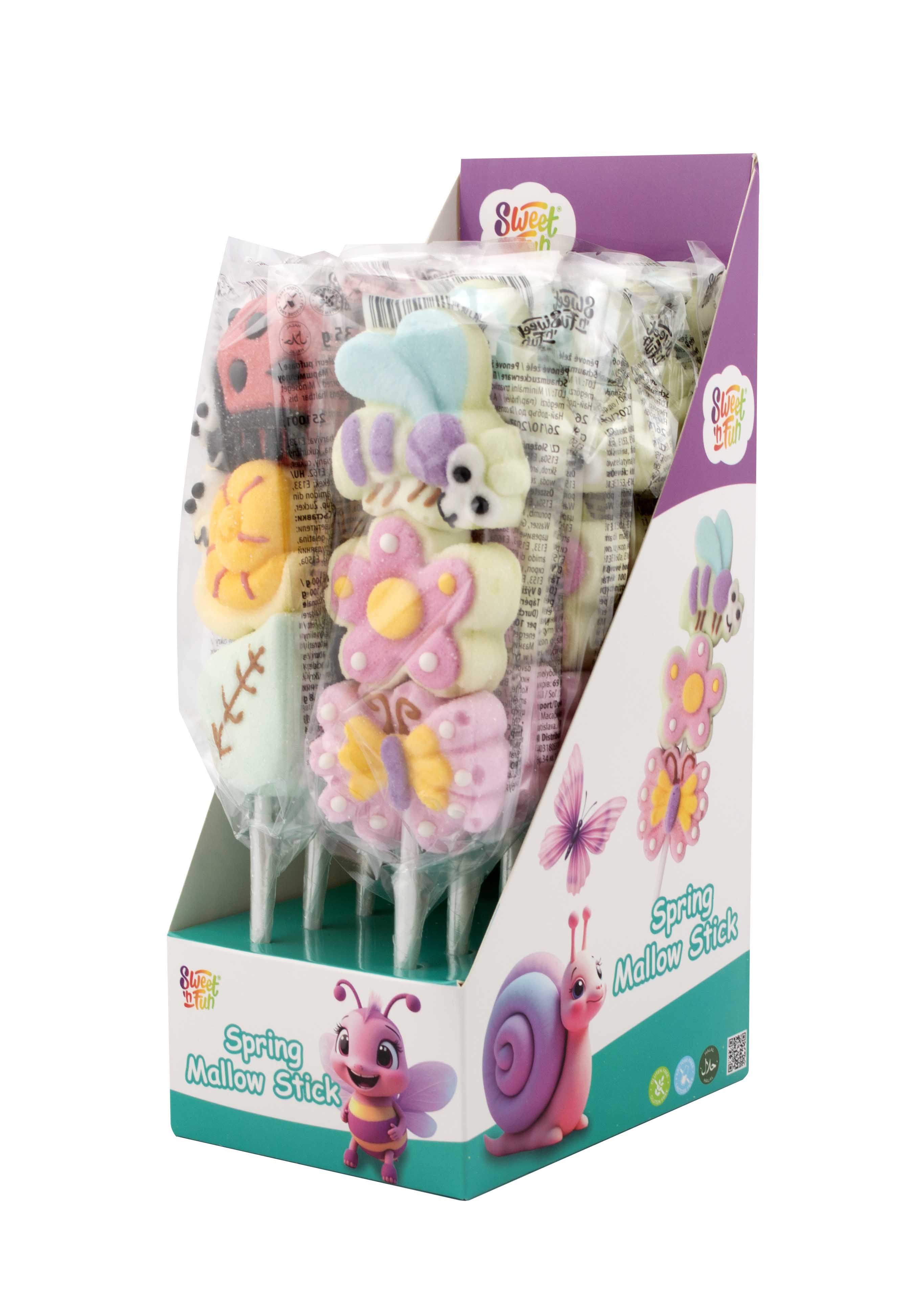 Spring mallow stick lízanky- 12ks