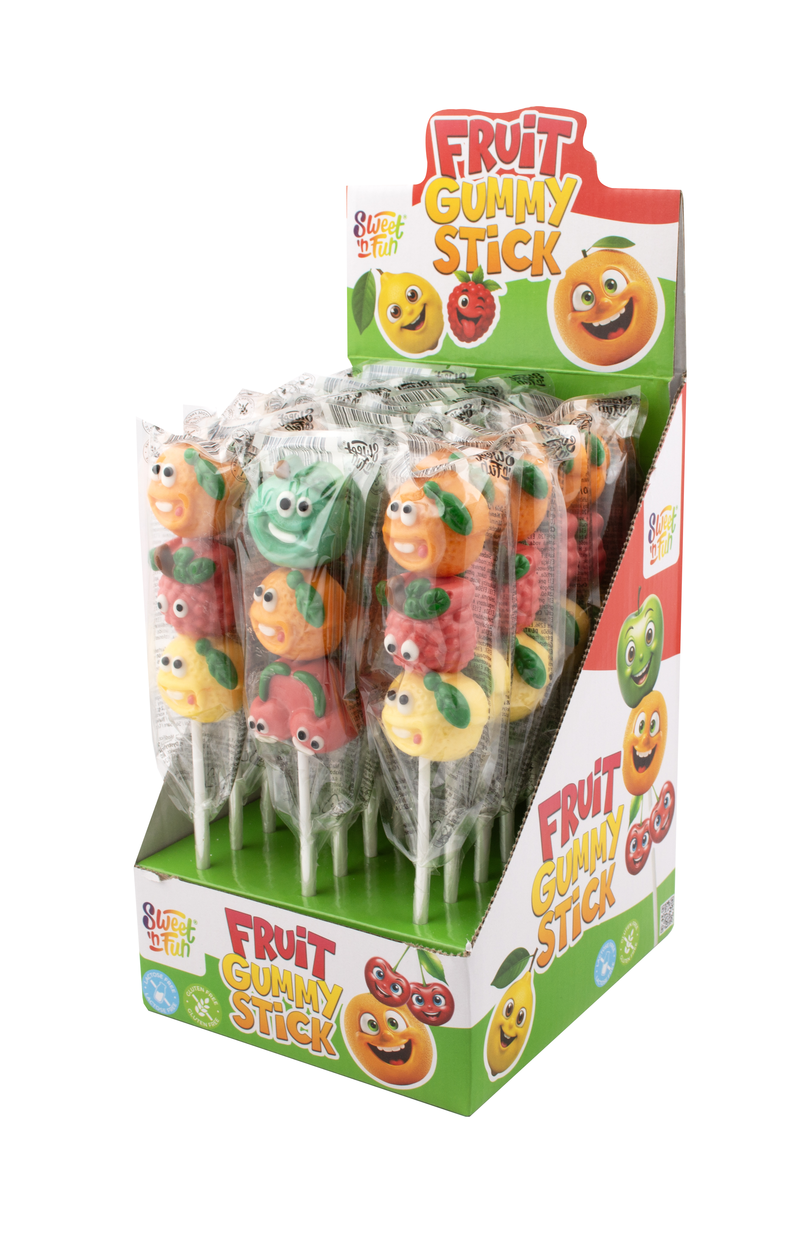Fruit Gummy stick lízanky - 24 ks 