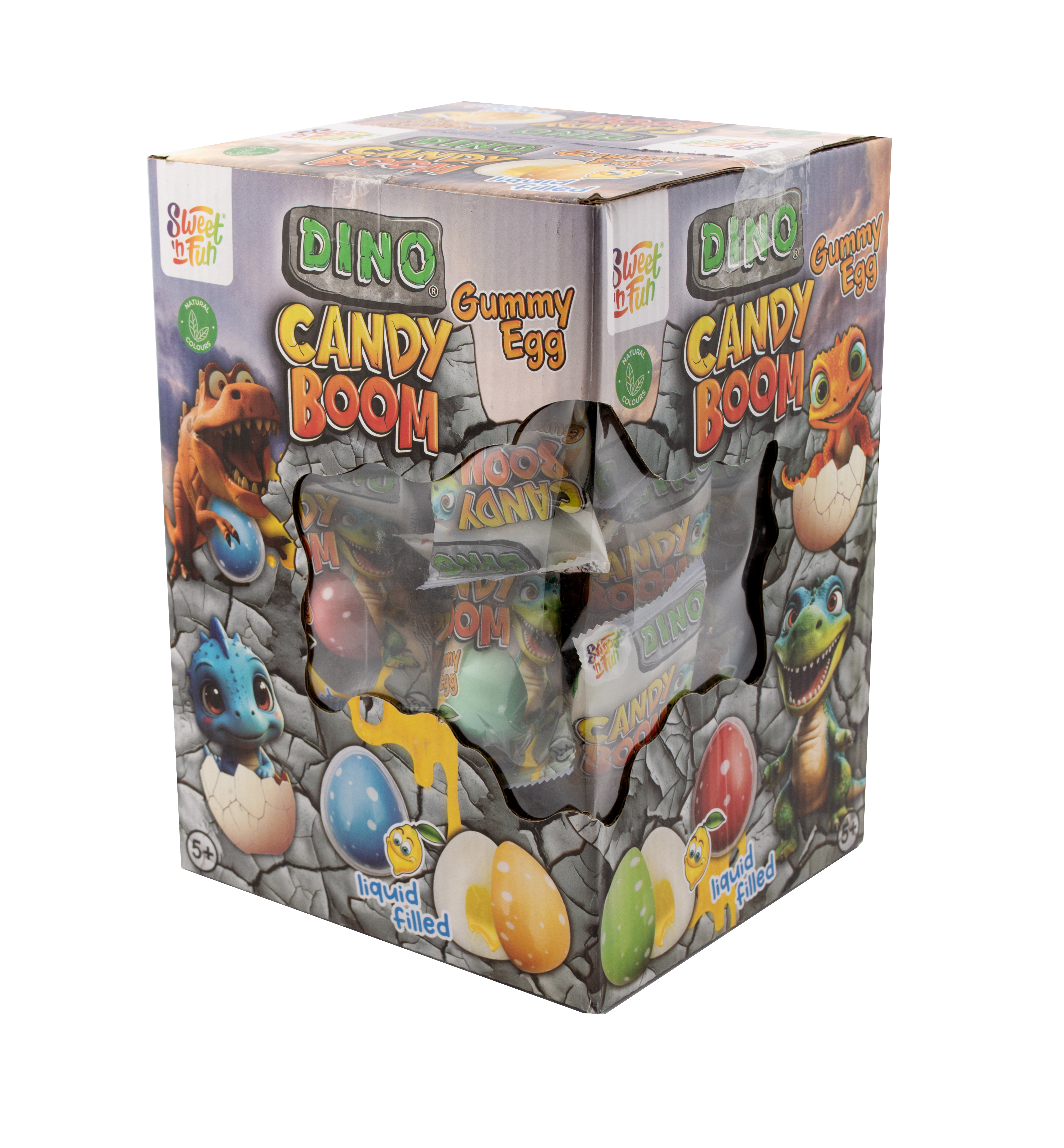 Dino candy boom želé - 60 ks