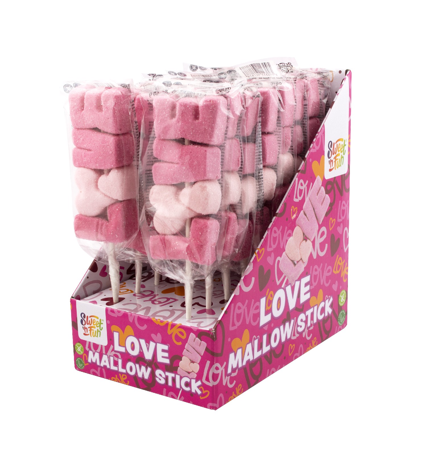 Love Mallow Stick lízanka - 16ks