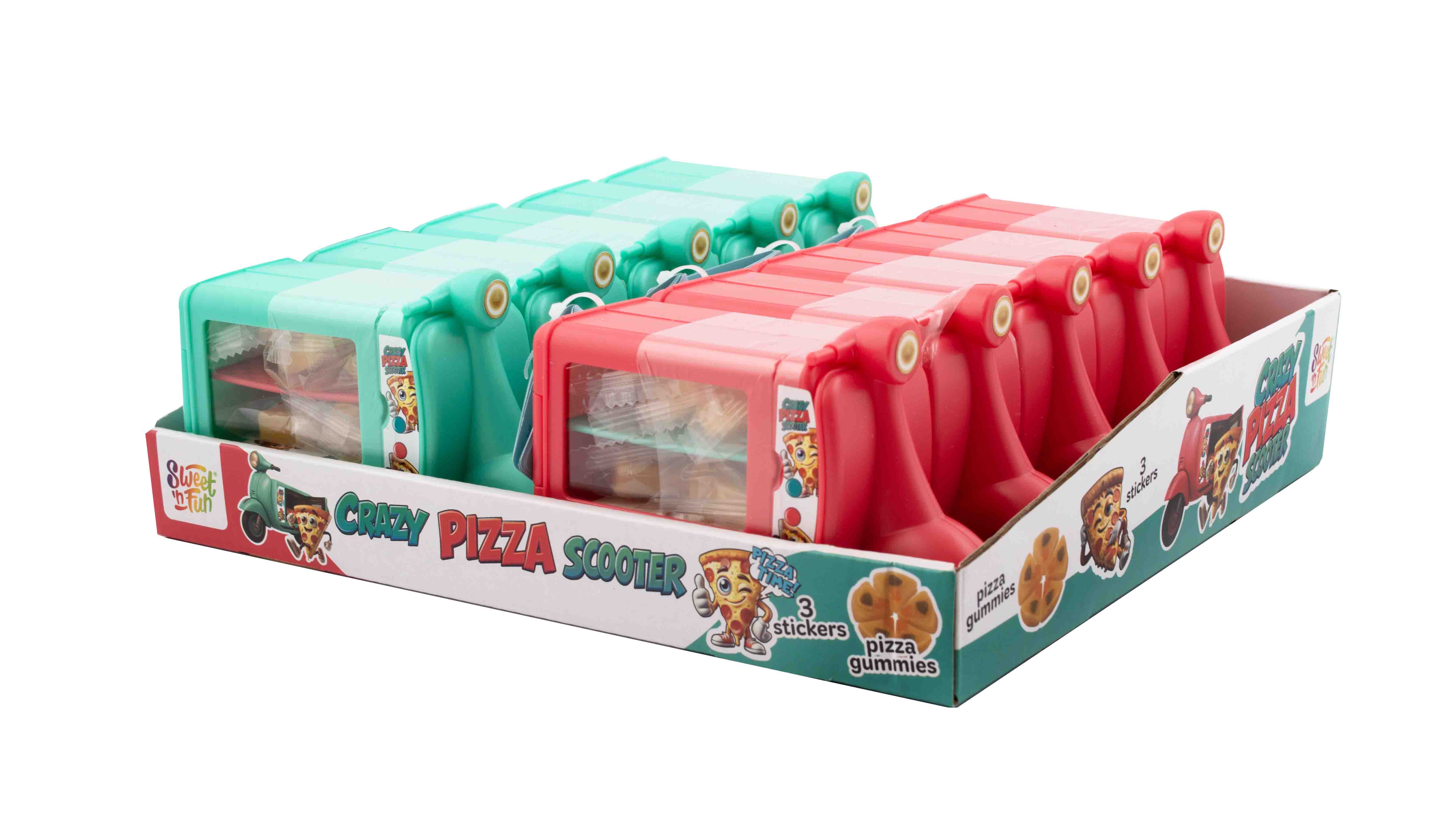 Crazy Pizza Scooter želé - 10 ks