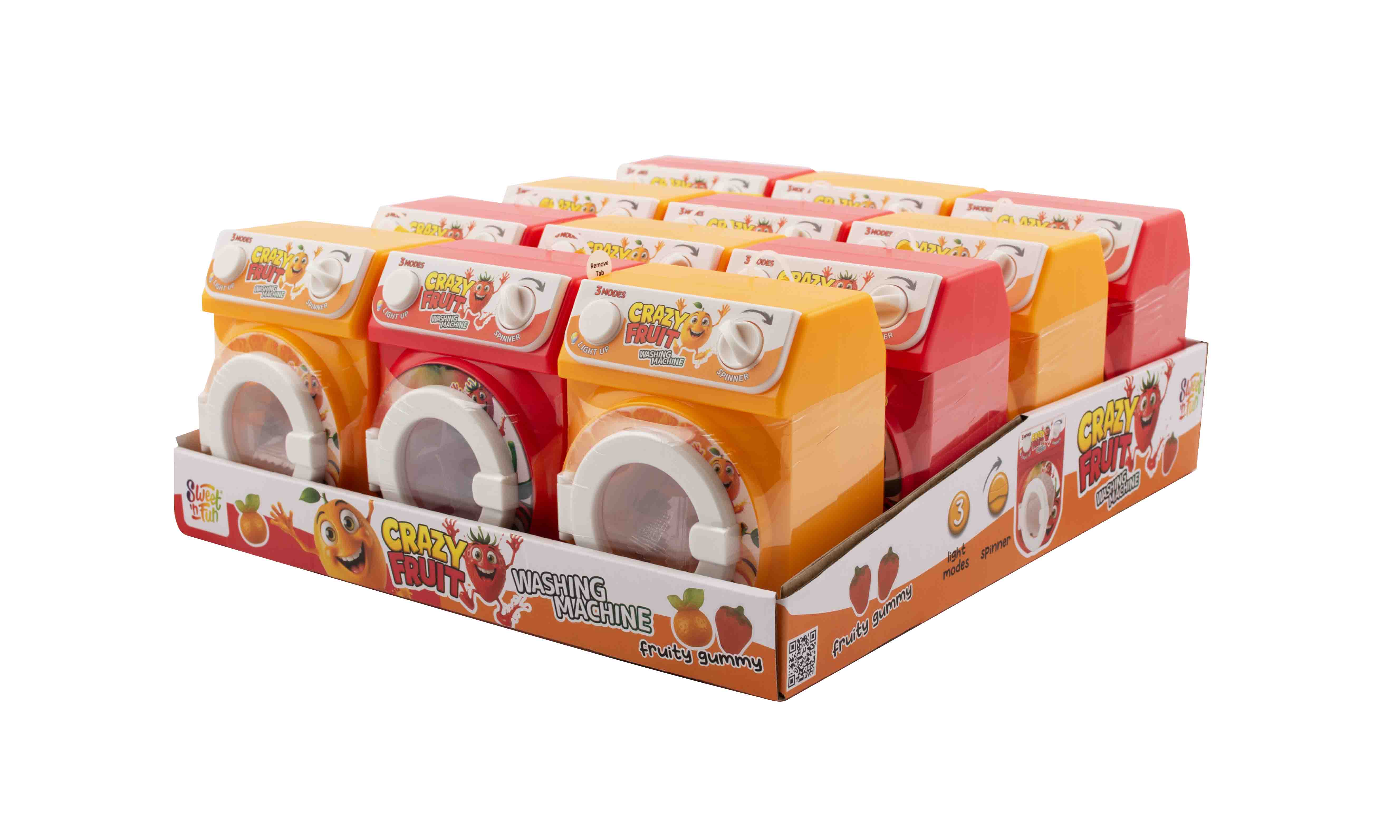 Crazy Fruit Washing Machine želé - 12 ks