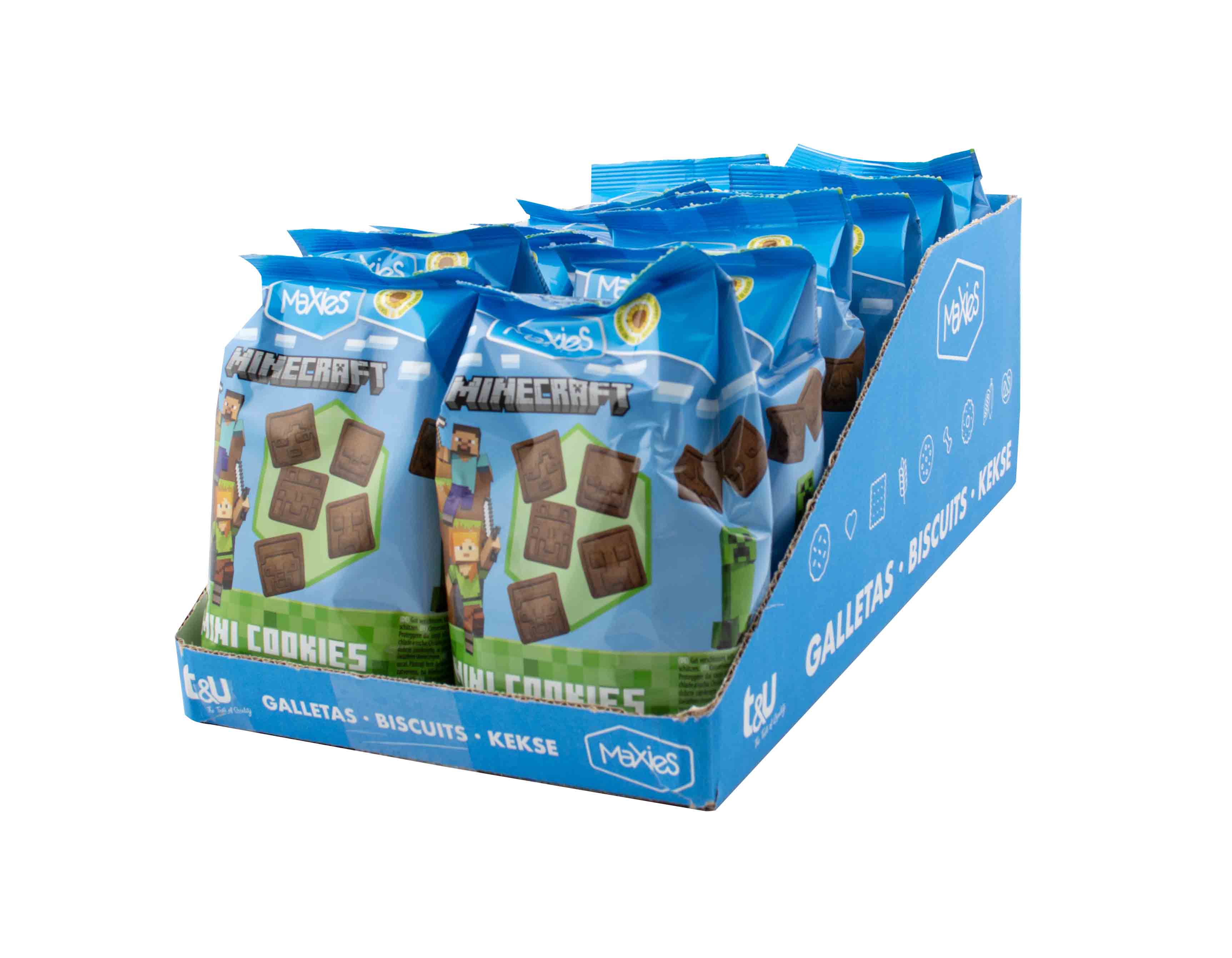 Minecraft Mini Choco sušienky- 12ks