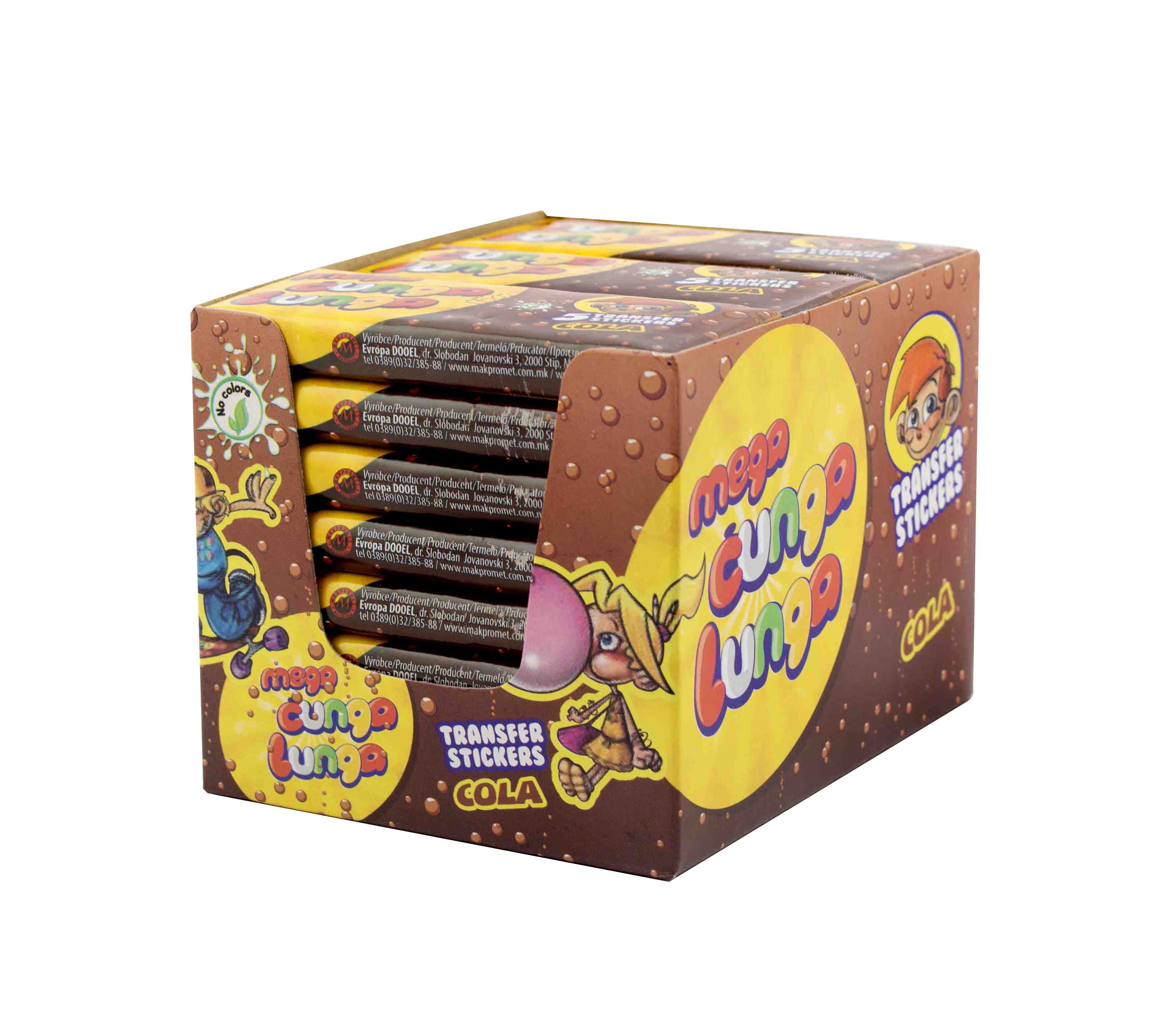 Mega Cunga Lunga Cola  žuvačky - 24ks