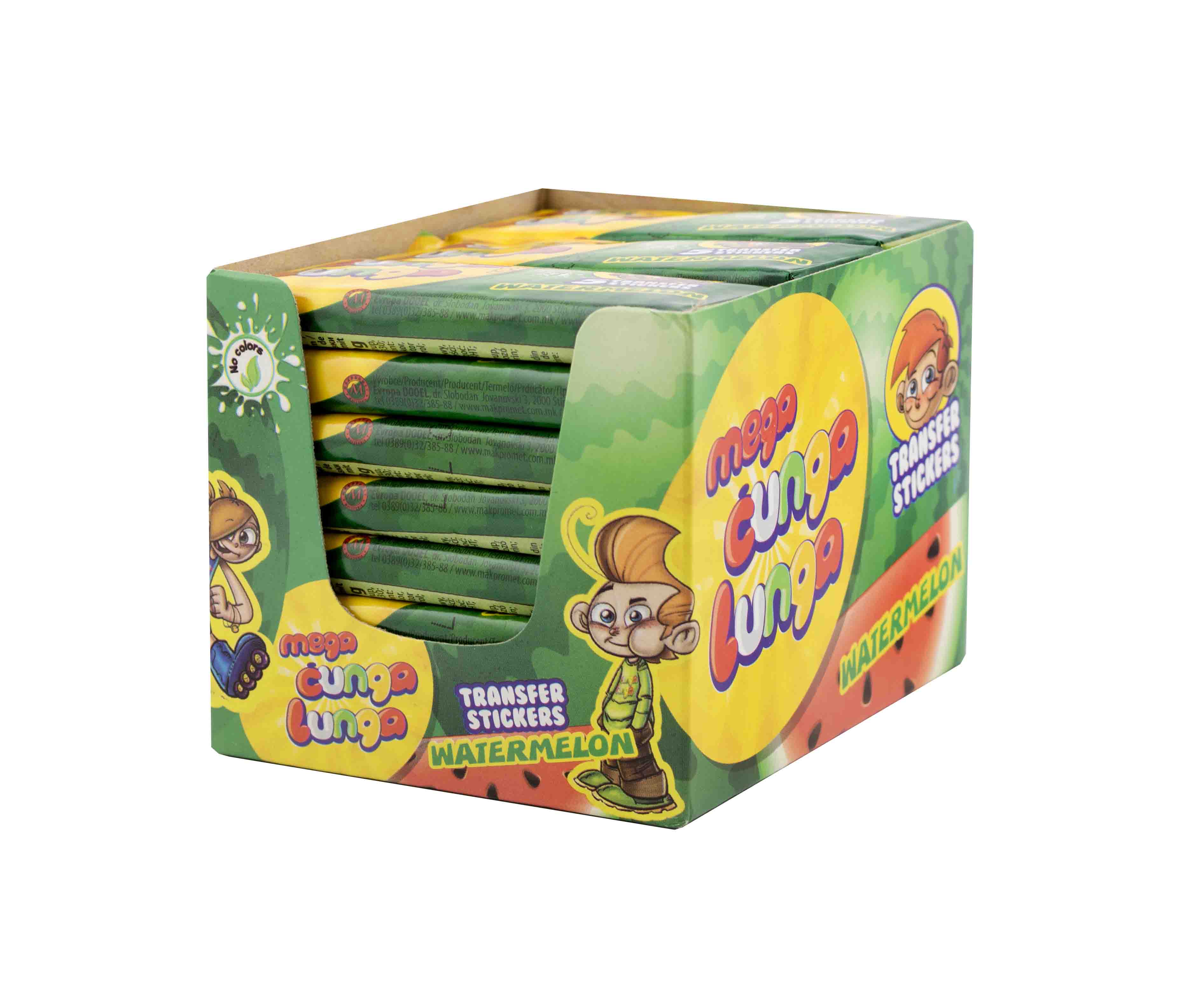 Mega Cunga Lunga Watermelon žuvačky - 24 ks