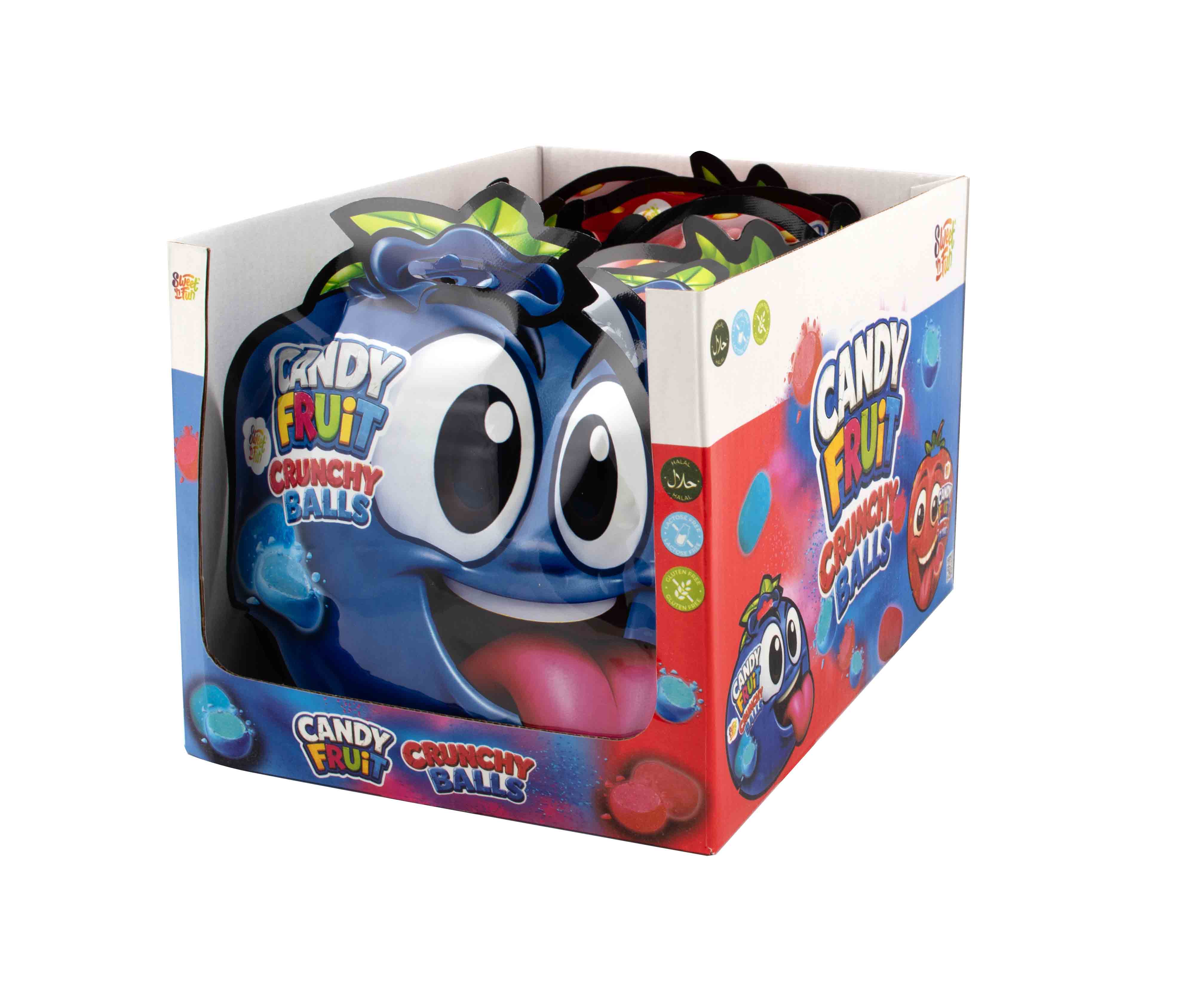 Candy Fruit Crunchy Balls cukríky-12ks