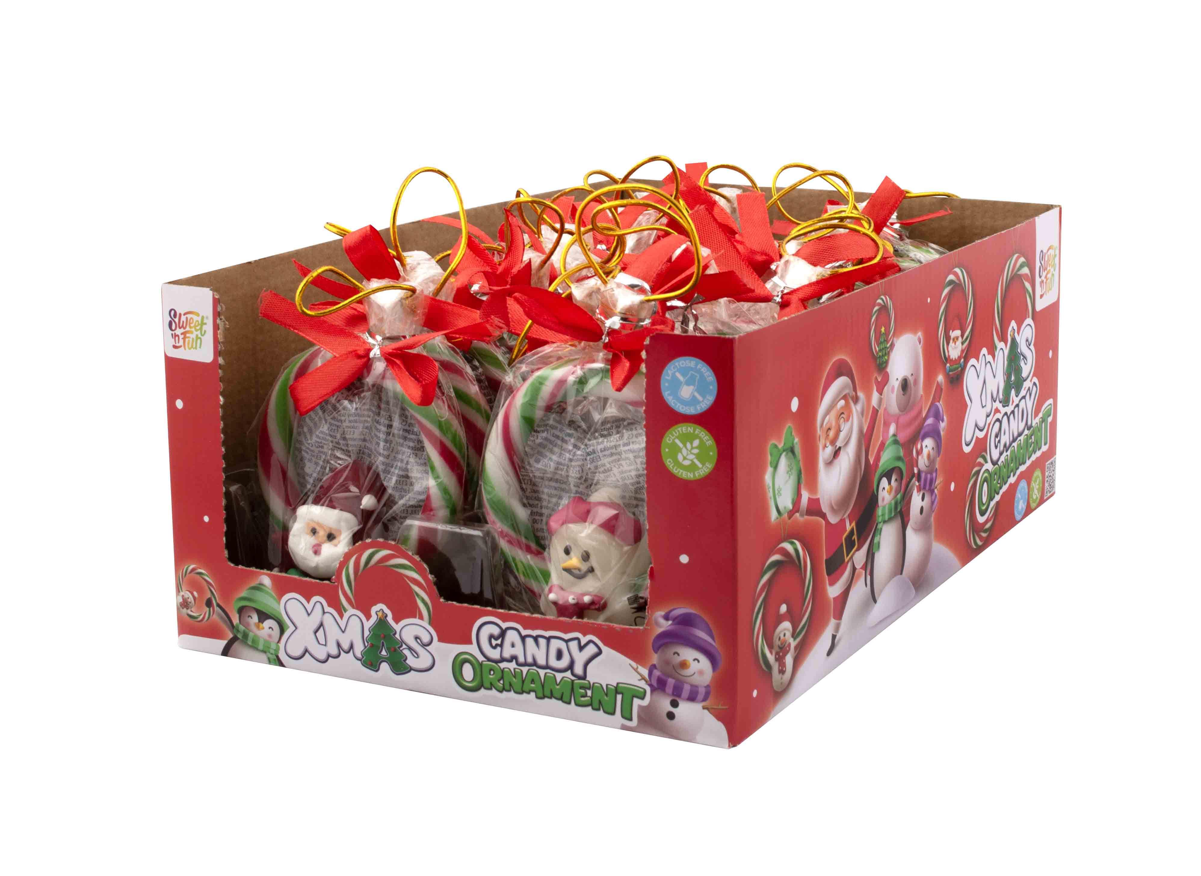 Xmas candy ornament- 24 ks